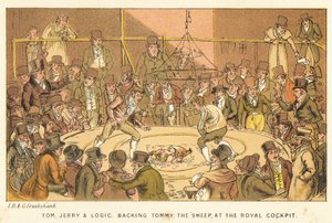 ロイヤルコックピットでトム、ジェリー、ロジック、スウィープのトミーを支援 作： Isaac, Robert and George Cruikshank