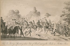 トムとジェリーは、ロットンロウのピンクの間で血をかいている 作： Isaac, Robert and George Cruikshank