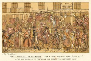 ホワイトホースセラー、ピカデリー 作： Isaac, Robert and George Cruikshank