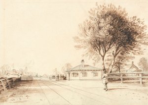 リバプールとマンチェスター鉄道の路線を表示します。 作： Isaac Shaw