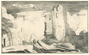 1672 年にフランス軍によって破壊された Jaarsveld の水門 