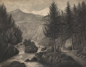 No Zwcilutzen - perto de Interlaken/ Cantão de Berna/ O Jungfrau à distância 作： Isaac Weld