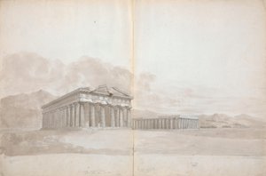 学問のある二つの神殿跡 作： Isaac Weld