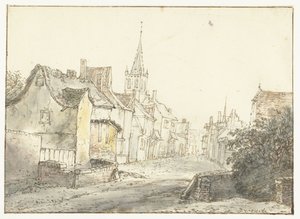 村や町の通り ドルプス通り 作： Isaac van Ostade