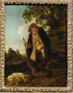 犬と盲人 作： Isaac van Ostade