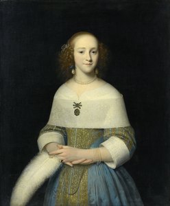 若い女性の肖像画、スザンナリーエル、1656年