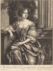 ノーサンバーランドのエリザベス伯爵夫人 作： Isaak Beckett after Sir Peter Lely