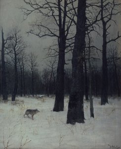 1885年の冬の森 作： Isaak Ilyich Levitan