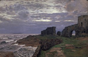 過去の残り。トワイライト。フィンランド、1897 作： Isaak Ilyich Levitan