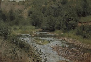 ストリーム、1880年代 作： Isaak Ilyich Levitan