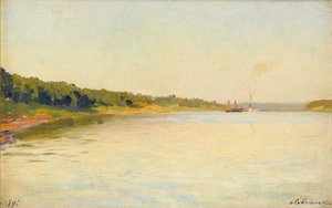 ヴォルガ川岸、1889 作： Isaak Ilyich Levitan