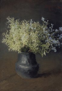 ワイルドスミレとワスレナグサ、1889年 作： Isaak Ilyich Levitan