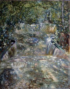 ""La fontaine"" Peinture de Isaak Izrailevich Brodsky (Brodski) (1884-1939) 1909 リージョナル アート ミュージアム、ロストフ オン ドヌ 作： Isaak Israilevich Brodsky