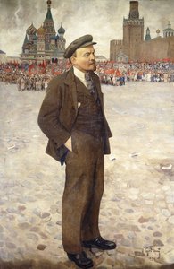 赤の広場のレーニン 作： Isaak Israilevich Brodsky