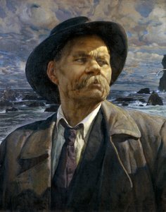 著者の肖像Maxim Gorky 1868-1939、1936 作： Isaak Israilevich Brodsky