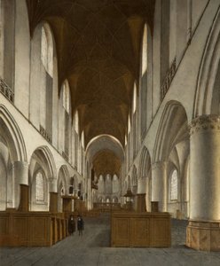 聖バーフの内部、ハールレム、1680年。 作： Isaak van Nickele