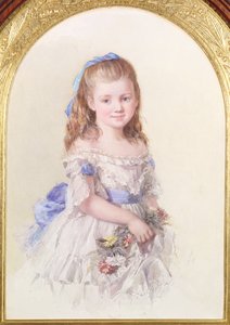1872年10歳のウィニフレッドメアリーボンバスの肖像 作： Isabel Oakley Naftel