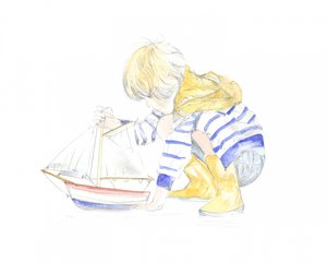 少年とボート