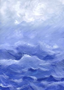 荒れた海