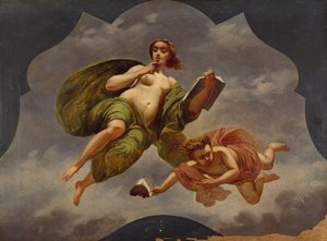 イサッコ・ジョアッキーノ・レーヴィ（1818-1908）作「喜劇」、スケッチ 作： Isacco Gioacchino Levi