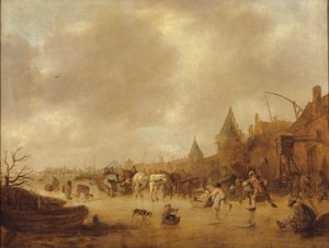 スケーター、1644年 作： Isack van Ostade