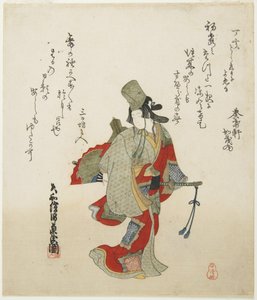 （女性ダンサー）、19世紀（カラー木版画） 作： Ishi Matora