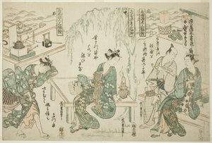 両国の夕涼み三種セット（両国すずみさんぷくつい） 作： Ishikawa Toyonobu