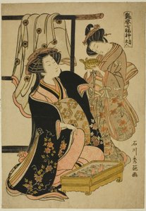 『七福神 安姿七福神』シリーズの寿老人 作： Ishikawa Toyonobu
