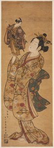 てぇ あｃとｒ 尾上 聞くゴロ 位 補ｌヂンｇ あ プッペｔ おｆ テェ あｃとｒ 佐野川 市松 位 作： Ishikawa Toyonobu