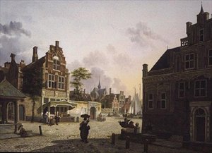 街の風景 作： Isidor Verheyden