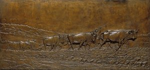 ニヴェルネでの耕作 作： Isidore Jules Bonheur