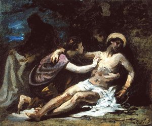 Lamentation（油彩・キャンバス） 作： Isidore Pils