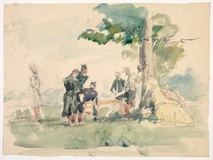 ツリーの下の兵士ツリーの下の兵士。 作： Isidore Pils