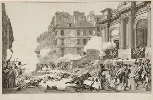 13 ヴァンデミエール。 ナポレオン・ボナパルトによる王党派の反乱の鎮圧...パリ、1797年。 作： Isidore Stanislas Helman