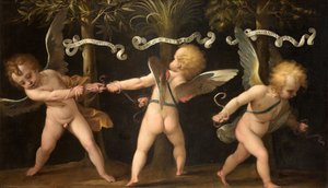 翼のあるケルブのアレゴリー 1635年頃 作： Isidoro Bianchi