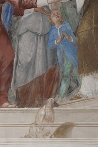 子供、神殿でのイエスのプレゼンテーションからの詳細、1623-34 作： Isidoro Bianchi
