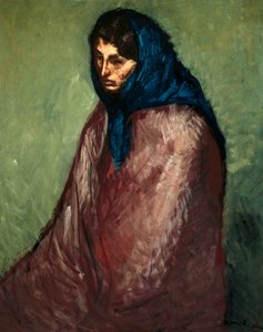 「避難所」イシドル・ノネル・イ・モントゥリオル（1873-1911）による絵画、1904年バルセロナ。 カタルーニャ国立美術館 作： Isidro Nonell