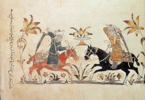 1886 f.135、「Nihayat al-Sul」（「馬術と軍事演習のマニュアル」）からの騎兵突撃を追加 作： Islamic School