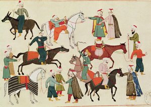 Ms 1671 A Horse Market、c.1580 作： Islamic School