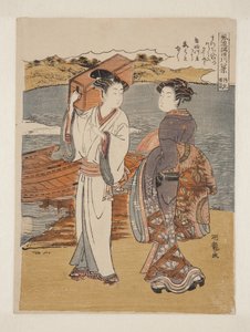 松知山晴嵐」（カラー木版画 作： Isoda Koryusai