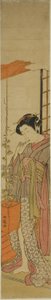 Courtesan Admiring Morning Glories while Cleaning Her Teeth   1295052   ja       japanese Successfully Translated  Original: Gezicht op het Berliner Stadtschloss te Berlijn The palace of the king of Prussia at Berlin (title on object) Translat: Gezicht op  作： Isoda Koryusai