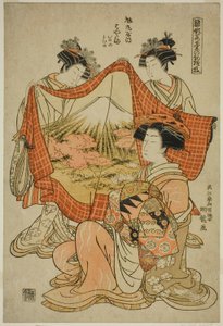 朝日丸屋 浜屋 『モデル・フォー・ファッション ひながたわかなのはつもよう』シリーズより 作： Isoda Koryusai