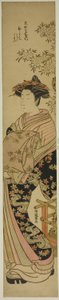 岡谷の花魁代 作： Isoda Koryusai