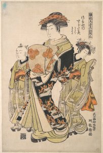 鶴屋の遊女菅田見 - 「春の若菜のように新鮮な、年初の意匠の雛形帳」シリーズより（「雛形若菜の初模様」） 作： Is田流彩