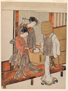 Vain Disguise、c.1770（color woodblock print） 作： Isoda Koryusai