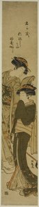 二人の娼婦 作： Isoda Koryusai