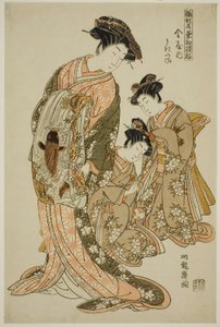金谷の浮舟 「ひながたわかなはつもよう」シリーズより 作： Isoda Koryusai