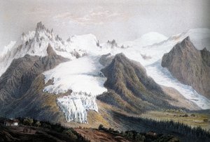 モンブラン山塊 作： Isodore Laurent Deroy