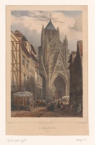 ルーアンのサン マクルー教会の眺め St. Maclou à Rouen (オブジェクトのタイトル) フランスの顔（シリーズタイトル） ラ・フランス（シリーズタイトル）