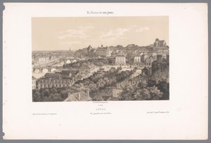 高架橋からのラヴァルの眺め ラヴァル。 Vue générale Prize du Viaduc (オブジェクトのタイトル) 現代フランス（シリーズタイトル） La France de nos jours (オブジェクトのシリーズ タイトル) 作： Isodore Laurent Deroy
